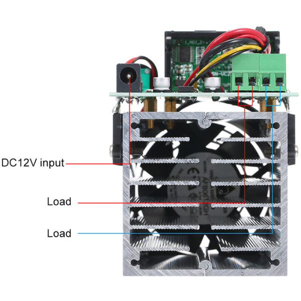 12V 100W DC elektronisk laddningsurladdning Digital batterikapacitetstestmodul