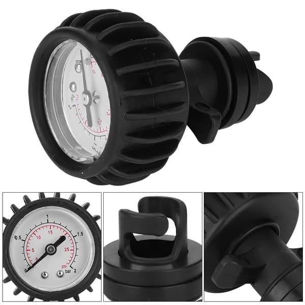Gummibåds Lufttryksmåler Håndpumpe 30 PSI