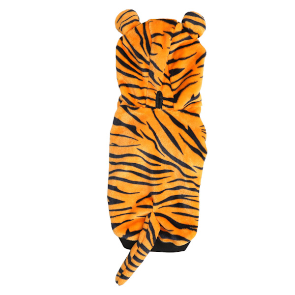 Koira Tiger Huppari Pehmeä Polyesteri Puuvilla Topattu Lämmin Mukava Koira Talvitakki Tiger Hännällä Päivittäiseen Juhlaan S