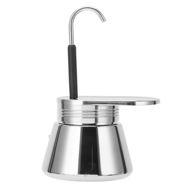 Enkel Moka Pot i Rustfrit Stål Hand Pour Latte Klassisk Kaffekande til Hjemmekontorer 200ml