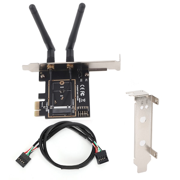 PCI-E - M.2 WiFi-sovitin - Avain A/E - Verkon laajennus