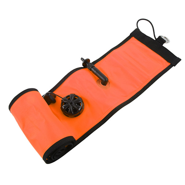 120x15 cm Dykkeoverflatebøye Høy synlighet Oppblåsbar Overflatebøye Signalrør Oransje Rød
