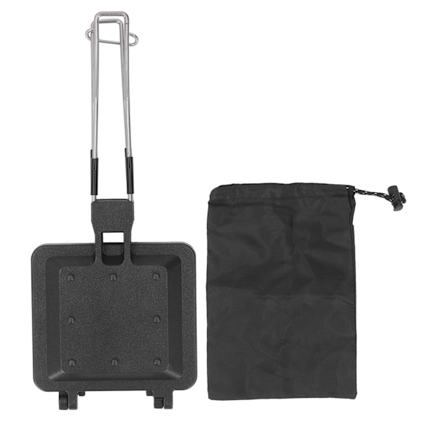 Sandwichmaker Foldbar Bærbar Non-Stick Frokostmaskin Presspanne for Hjemmecamping