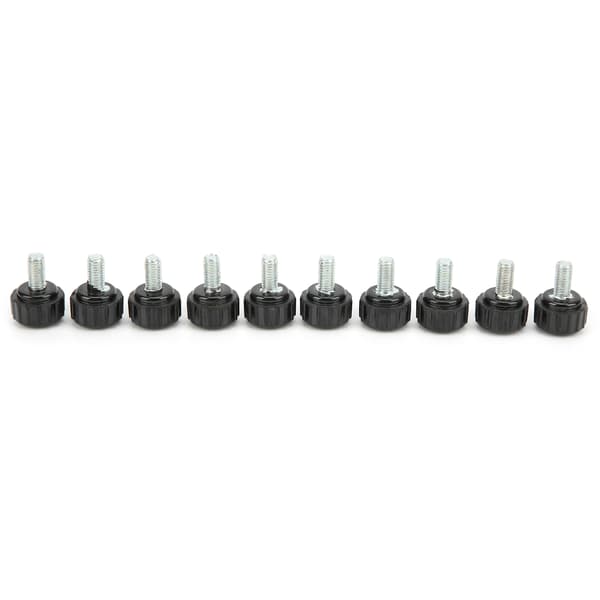 10 pcs Clamping Knob Jig Bolt Lathe Hand Grip Twist Nut Straight Thread Locking Handle M5x16x10