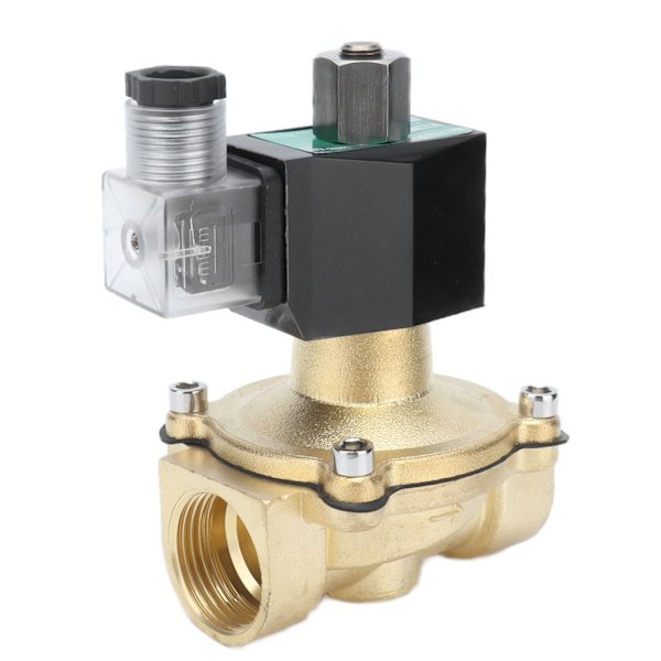 Messingmagnetventil To-vejs Glat overflade Nem installation Robust Holdbar Normalt åben magnetventil AC24V