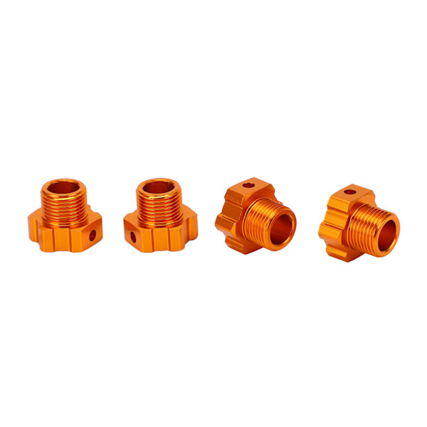 4 st RC Hex-kopplingar i aluminiumlegering, orange, hög hållfasthet, RC Hex-kombinator för ZD Racing 1/7 MX 07