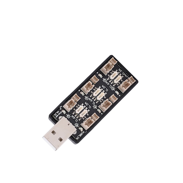 6-kanals USB til 3,8V batterilader 2,5-4,35V opladningskort med LED-indikatorer