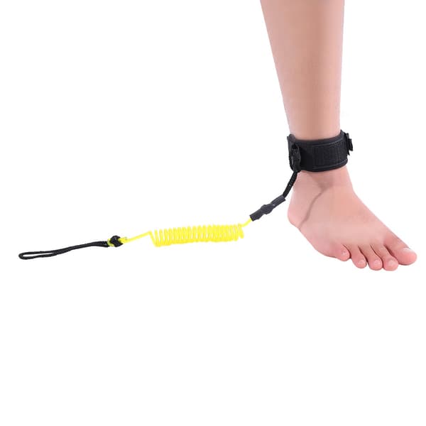 Stand Up Paddle Board 5mm Coiled Spring Benfod Reb Surfing Line til Surfbræt (gul)