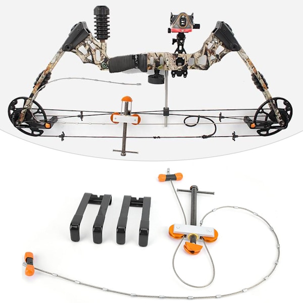 Metall Portable Outdoor Compound Bow Press Quad Bracket Set Jagt Archery Pil Skydning Værktøj