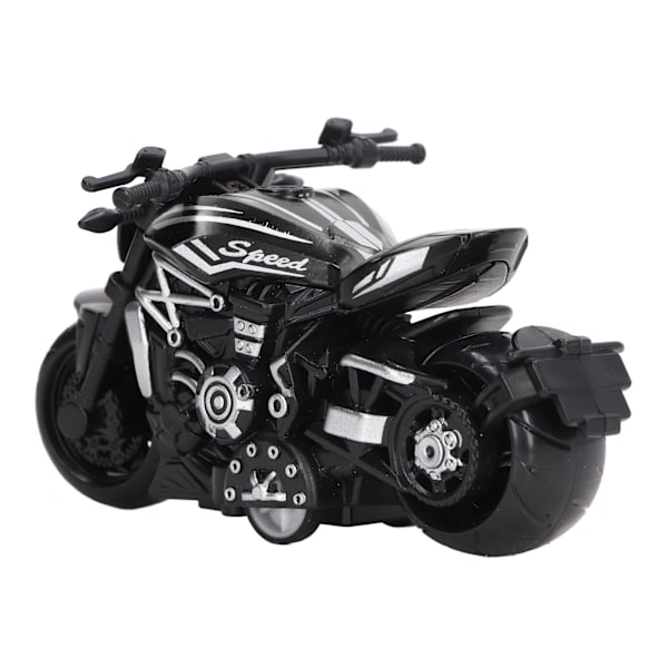 Alloy Simulerings Motorcykel Model Cool Tiny Træk Tilbage Motorcykel Legetøj til 3+ år (sort)