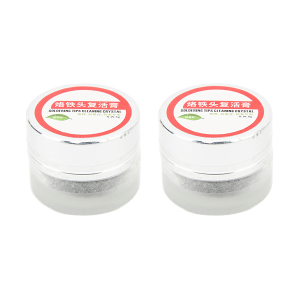 2 st Lödkolvspets Rengöringspasta Löd Svetshuvud Bit Cleaner Tillbehör 8g / 0.28oz
