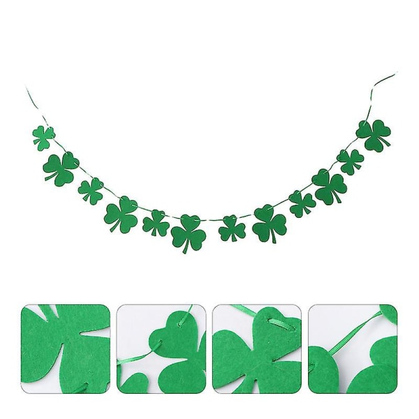2 stk St. Patrick's Day Bannere Dekorative Bannere Hengende Flagg For Fest
