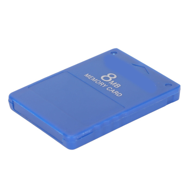 Höghastighets 8MB spelminneskort för PS2 - Stöder FMCB1.966 och alla spel (blå)