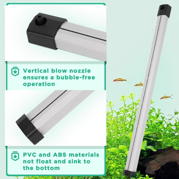 (20 cm) Akvariumluftdiffusor, Akvariumluftsten, Akvariumbubblare med slang, Akvariumluftdiffusorsten Kompatibel med sötvatten och saltvatten