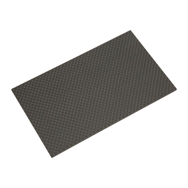 Høj styrke 3K kulfiberplade kypertøj mat korrosionsbestandig kulfiberplade til modelflylegetøj 75x125x2,0 mm/3,0x4,9x0,08 tommer