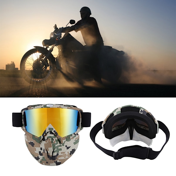 Vintersnösport Skidor Snowboard Snöskoter Motorcykel Ansiktsmask Shield Goggles Glasögon #3