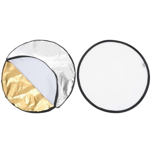 Fotografi Reflektor Ljus Diffuser Reflekterande Skiva Studio Fotografi Silver Taft Tyg Fyllningsljus 1 st Silver Silver 60.00X60.00X0.10CM