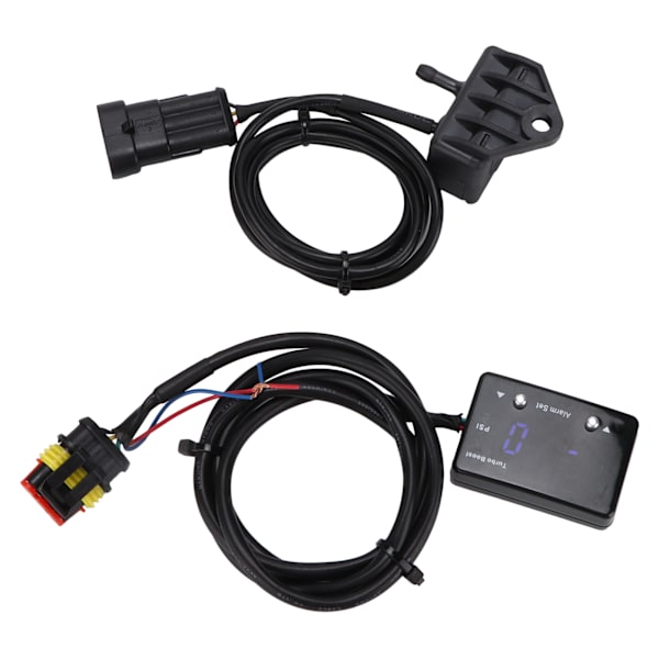 12V Racing Digital Turbo Boost Temp-mätare ‑14 till 40 PSI Blå LED Universal för vakuumoljetryck