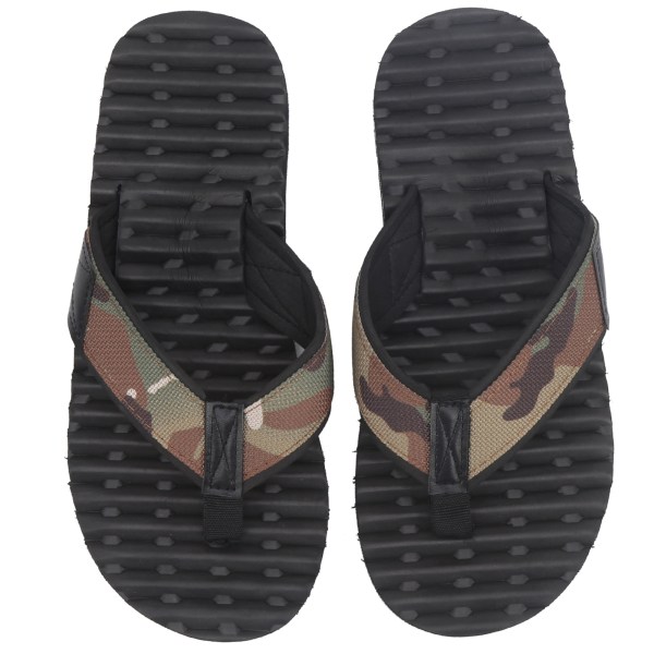 Sommar lätta flipflops flerlagers halkskydd tofflor EVA flipflops svart botten(42 )