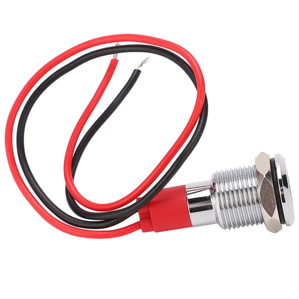Vanntett LED-indikatorlampe for industrielle kontrollkomponenter 10mm 3 6VDC