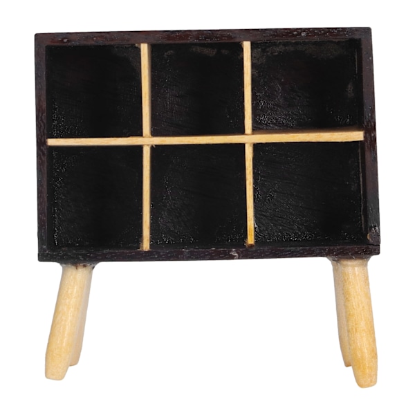 1:12 Dukkehuss Display Opbevaringskabinet Miniature Bogskab Møbeltilbehør