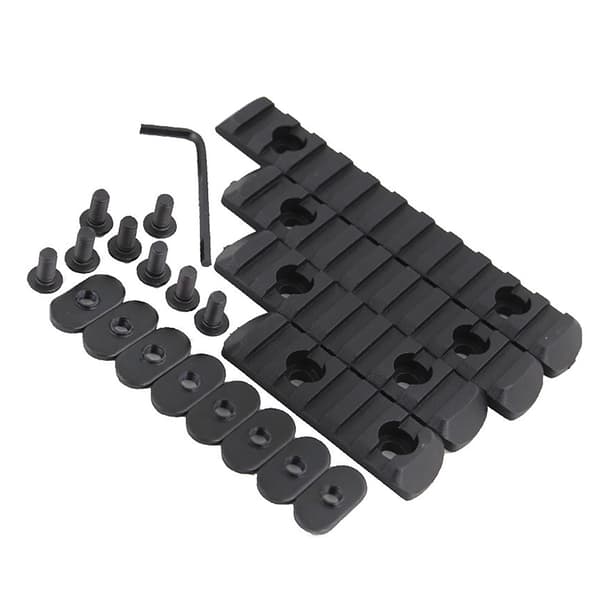 Sorte Træ Dekorative Tilbehør til 20 mm Føringsskinne Strip Modifikation Samling (4-pak)