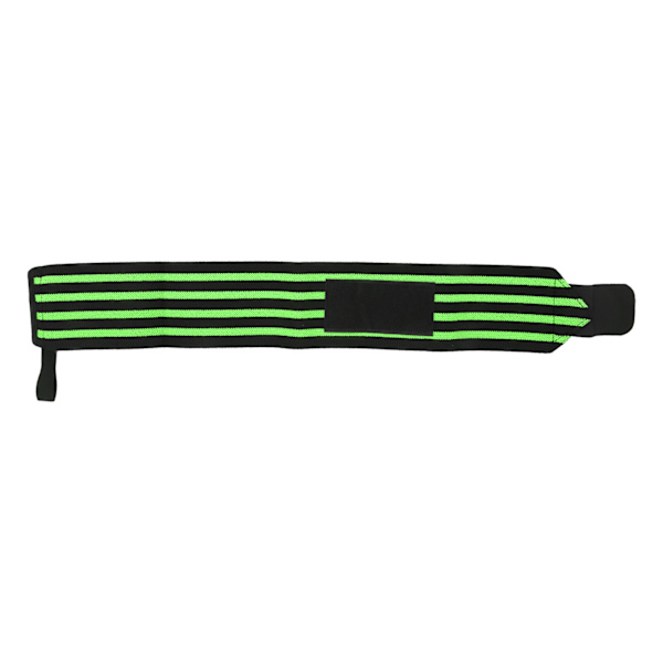 Fitness Vægtløftningsbøjle Justerbar Armbåndsstøtte Elastiske Håndledsbind Bandage Sort Grøn