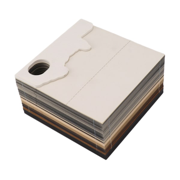 3D Memo Pad Paper Castle Design 3D Art Craft Notepad Anteckningsblock Heminredning med ljus