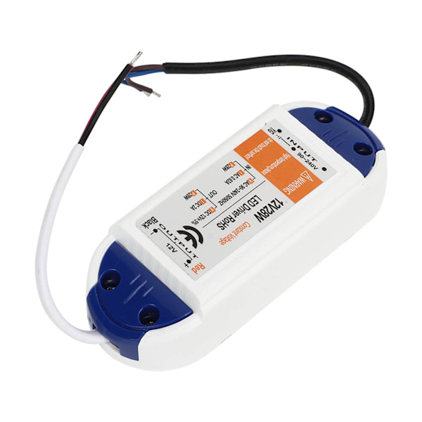 LED-strömförsörjning 0,62A AC90‑240V till DC12V LED-strömtransformatoradapter LED-drivrutin för hembelysning 2A 28W