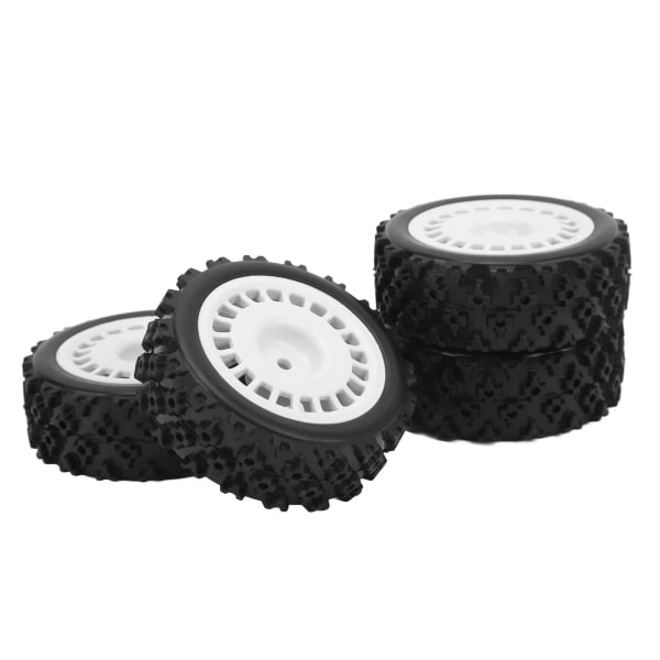 4 st RC-hjul med konkavkonvex textur av gummi med dämpningsprestanda för 1/10 platta sportbilar 01