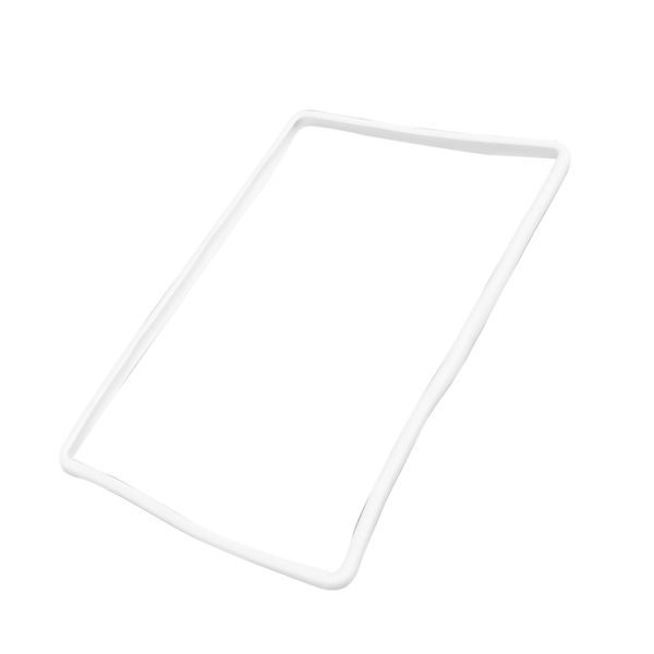 Navigation Screen Protector Frame Silicon Central Control Screen Protector Cover Replacement for Tesla 3 Y White