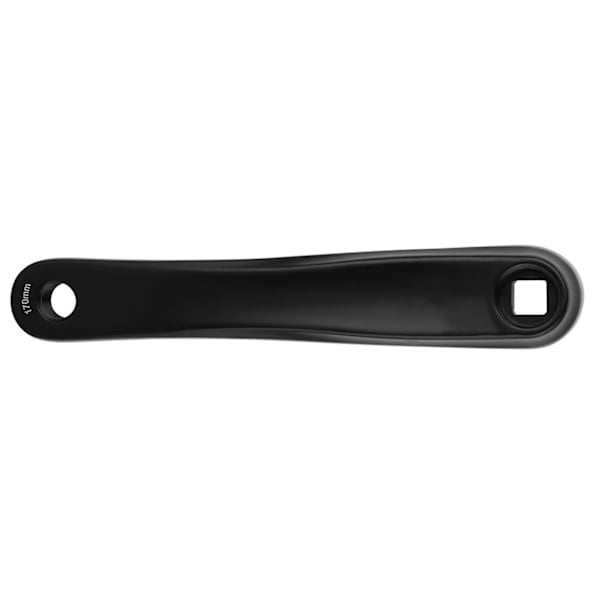 170 mm cykel aluminiumlegering venstre enkeltkæde krumtapudskiftning (sort firkantet hul)
