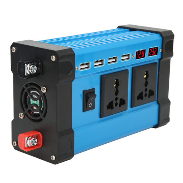 500W Modifisert Sinus Inverter Solomformer med Smart Dobbel LCD-Skjerm 4 USB 4.2A Hurtigladingsporter 12V til 220V
