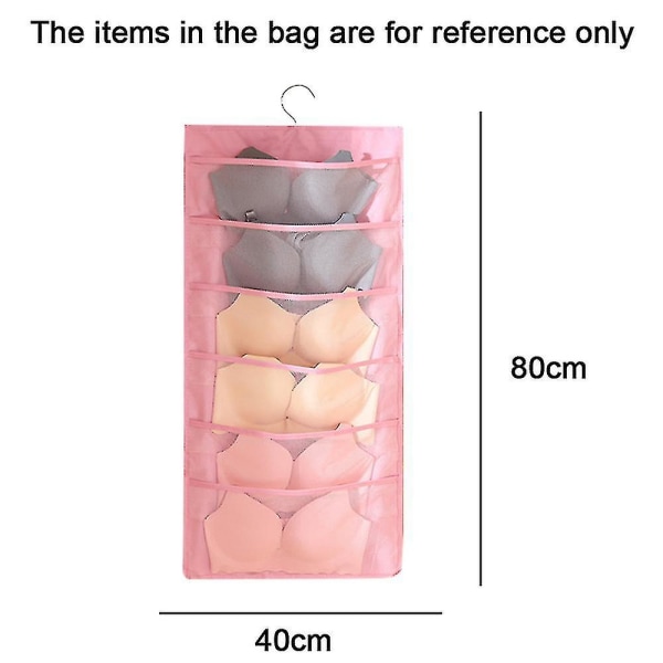 Multifunktionel hængende garderobe Dobbeltsidet hængende opbevaringstaske