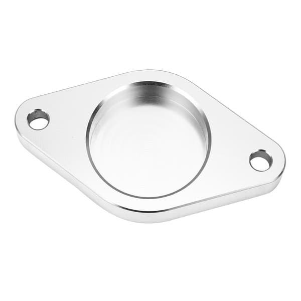 CNC Aluminium Turbo Resonator Sletteplade Erstatning Passer til Dodge Duramax 11‑16 Sølv