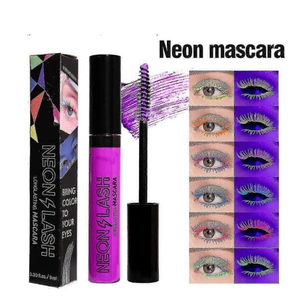 Neonripsiväri, UV Glow Blacklight -värinen ripsiväri ripsille Orange