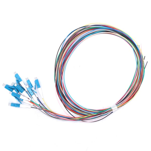 12-tråds fiberoptisk pigtail LC/UPC Single Mode Lavt innsettingstap 1,5 m