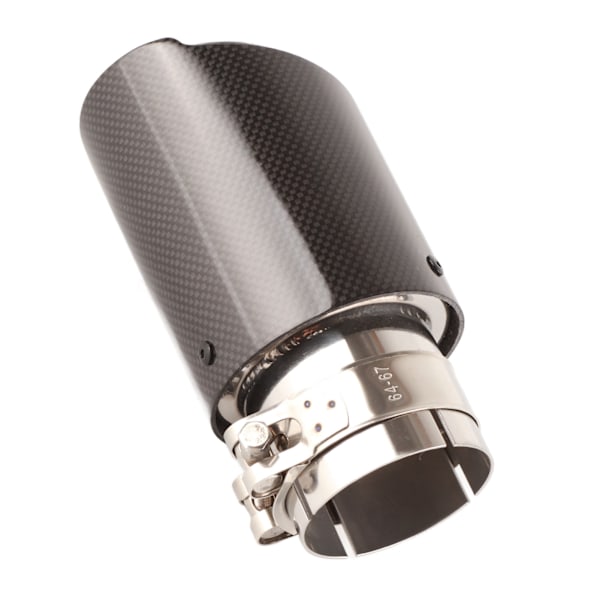 Carbon Fiber Avgasrör Ljuddämpare Ändspets Avgasrör för Auto SUV 63mm Inloppsdiameter 89mm Utloppsdiameter Blank