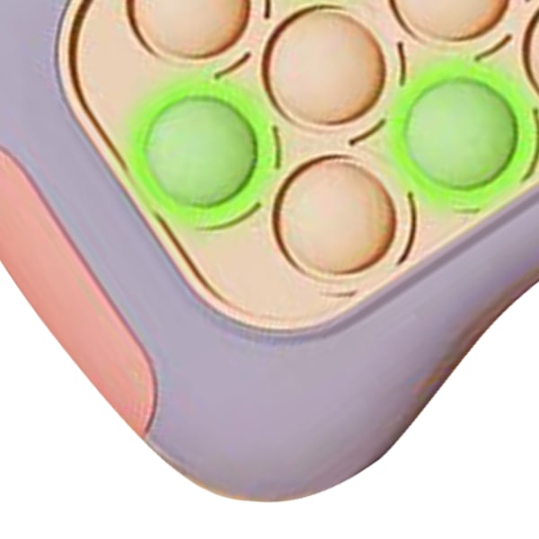 Quick Push Bubbles Spelleksak Pedagogisk dekompression Light Up Pop Pusselleksak för vuxna Barn Äldre Taro Lila
