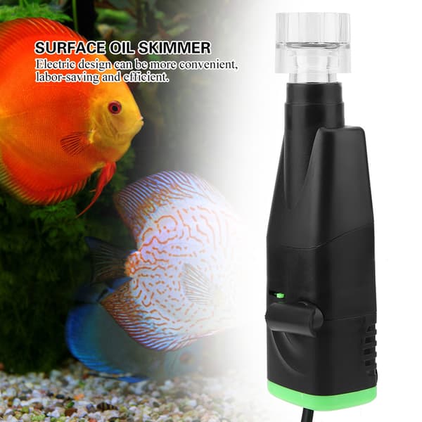 Mini Auto Akvarium Ytoljeskimmer Tar Bort Oljefilm