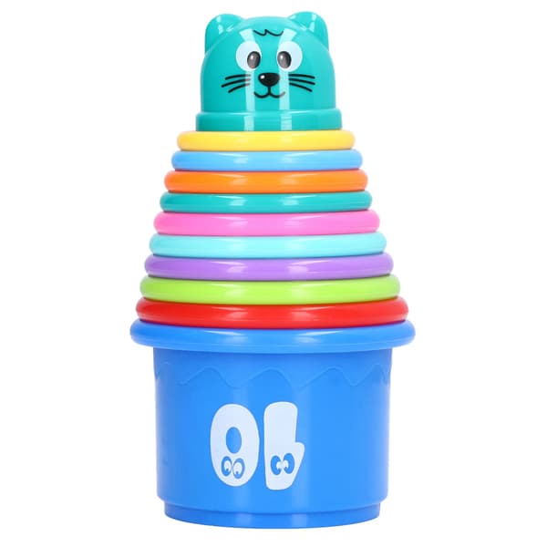 Stapling Cups Toy Numbers Fruits Learning Different Colors Educational Bathtub Stacking Cup Toy