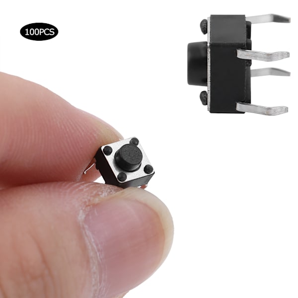 Mini Micro Tact Switch 100st 6x6x4.3mm Momentan
