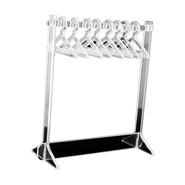 Örhänge Organizer Stand Kompakt Klar Akryl Smycken Hängande Display Ställ för Halsband Stud Örhängen Typ 2
