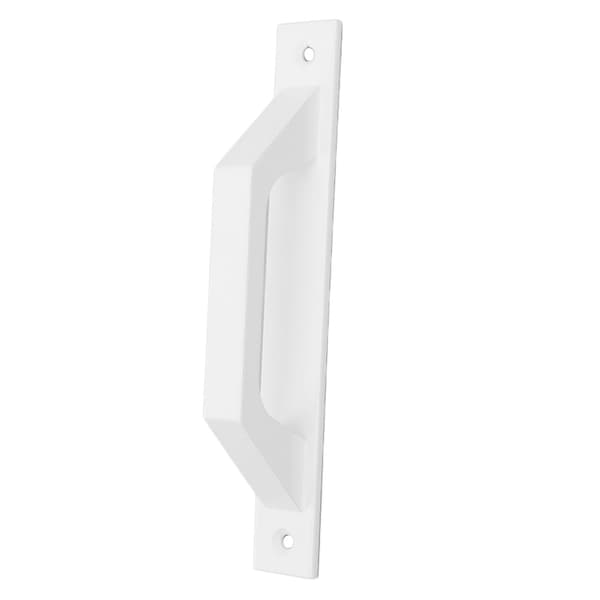 Sliding Door Handle Metal Galvanizing Cabinet Barn Door Pull Handle with Mounting Screws White