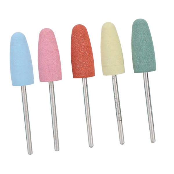 5 st/set Gummi Nagelborr Manikyr Pedikyr Nagelpolering Burr Tillbehör 171