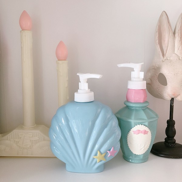 Bath Dispenser Flaska Badrumssäker Hotell Refillable Body Wash Pumpflaska för resande skal Form Fri storlek