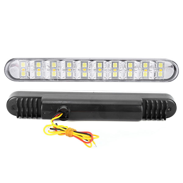 5050 30LED Dubbla Färger Dagsljus LED-lampor DRL Blinkers Universal för Bil