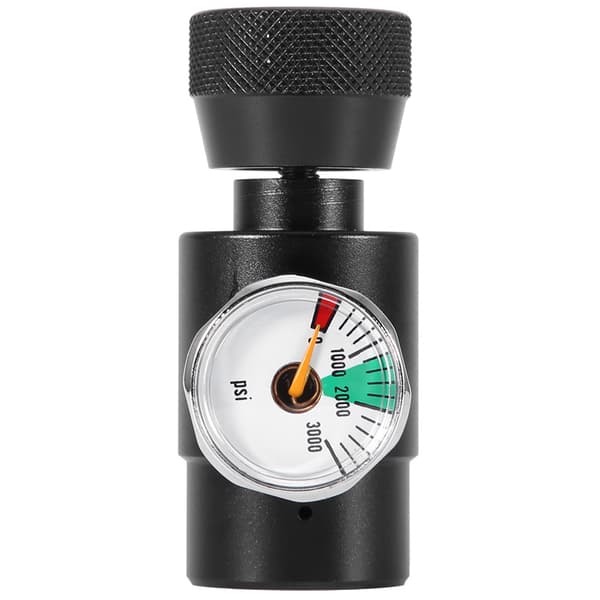 CO2-påfyldningsadapter sæt til Sodastream (sort med måler)