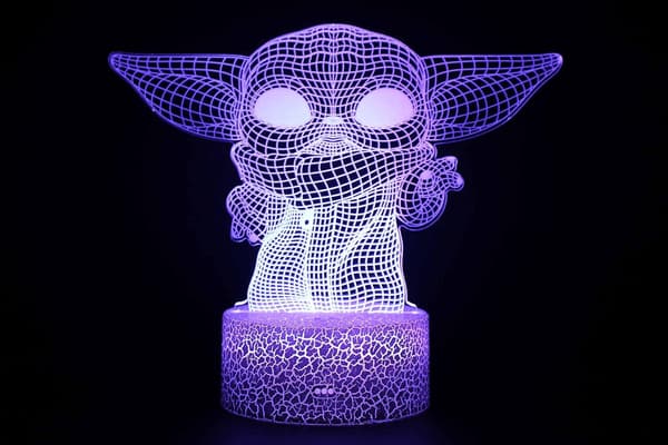 3D Illusion Star Wars Natlampe 16 Farveskiftende Natlampe