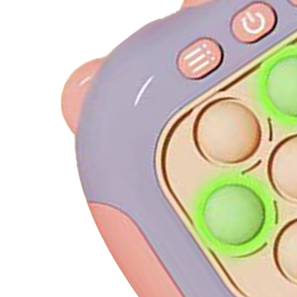 Quick Push Bubbles Spelleksak Pedagogisk dekompression Light Up Pop Pusselleksak för vuxna Barn Äldre Taro Lila